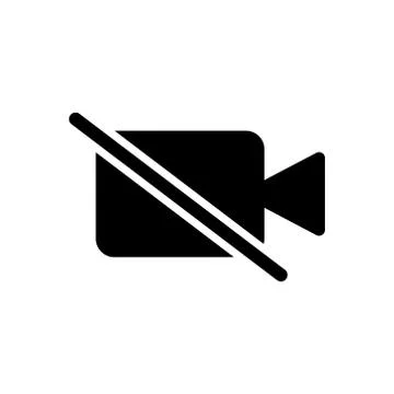 Video Call Icon Logo Vector Illustration. Video Call icon design vector templ Illustrazione stock