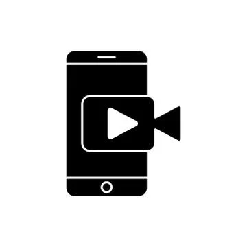 Video Call Icon Logo Vector Illustration. Video Call icon design vector templ 스톡 일러스트