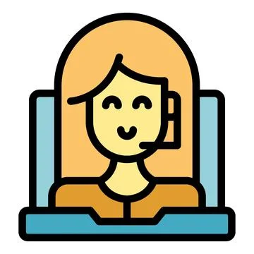 Video call icon vector flat Illustrazione stock