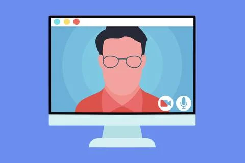 Video call イラスト素材