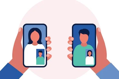 Video call, Stock Illustration