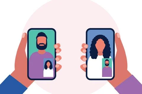 Video call, Stock Illustration