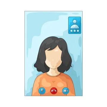 Video call illustration Stock Illustration