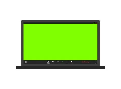 Video call layout. An application window with a place to insert your image or Stock Illustration