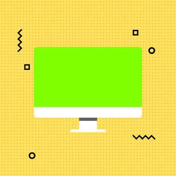 Video call layout. An application window with a place to insert your image or Stock Illustration