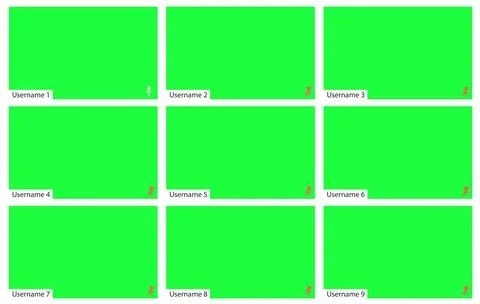 Video call layout. An application window with a place to insert your image or Stock Illustration