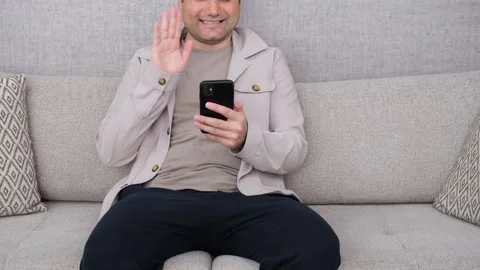 Video call by phone Video stock 273154141