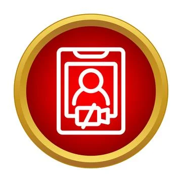 Video call privacy with camera disabled on screen Stock Illustration