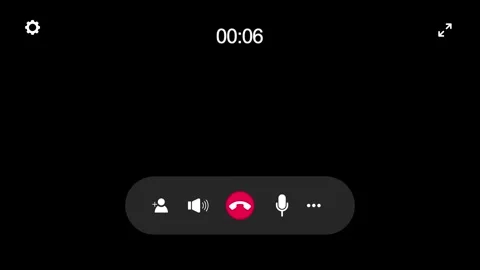 Video call screen and countdown timer animation isolated on black background Stock Footage 321609869