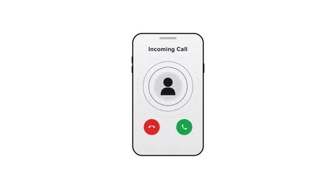 Video call screen with calling notification. 4K 스톡 동영상 340882721