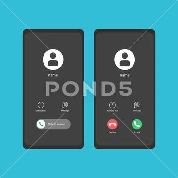 Video call screen template. Video call interface. Vector page of the ...