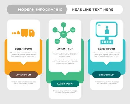 Video call, supply chain, commodities infographic Stock Illustration