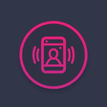 Video call vector icon Stockillustratie