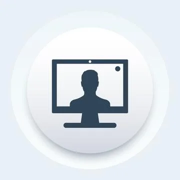 Video call vector icon イラスト素材