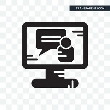 Video call vector icon isolated on transparent background, Video call logo de Free Stock Illustration