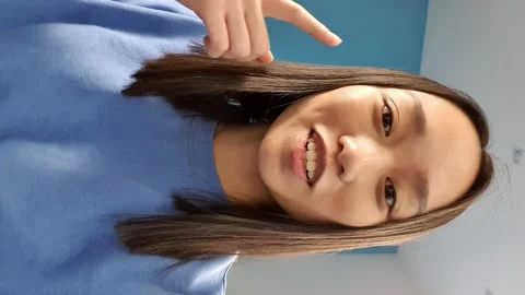 Video calling in online chat using smartphone at home. Stock Footage 158992365