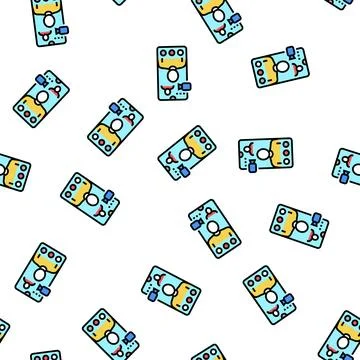 Video calling vector seamless pattern Stock Illustration