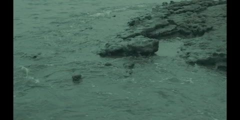 A video of calm waves and the beach shores. Stock Footage 283002748