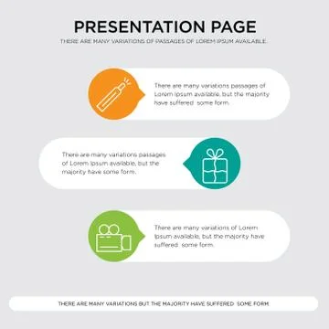 Video camera, Bookmark, Battery level presentation Stock Illustration