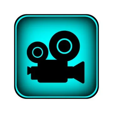 Video camera button Stock Illustration