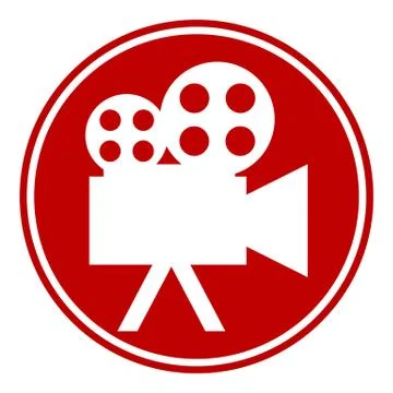 Video camera button Illustrazione stock