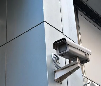 Video Camera CCTV Street Security Camera on the street on Manhattan, New York Stock Photos