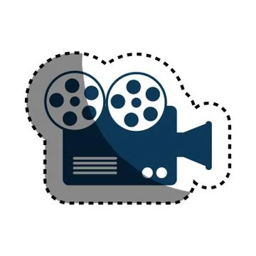Video camera cinema icon Stock Illustration