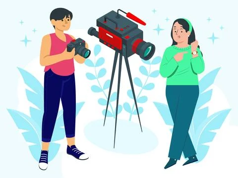 Video Camera Concept Illustration Stock Illustration