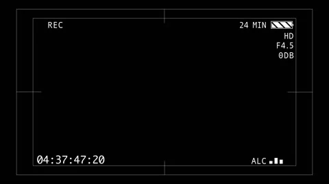Video Camera Data - as Displayed on an LCD Screen Stock Footage 49486517