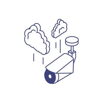 Video camera device with clouds computing 库存插图