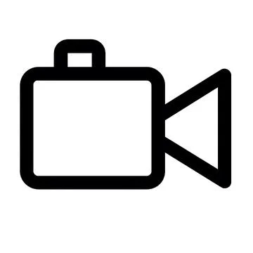 Video camera Flat Icon Perfect for Web, App, UI Design, and Graphic Design. Stock Illustration