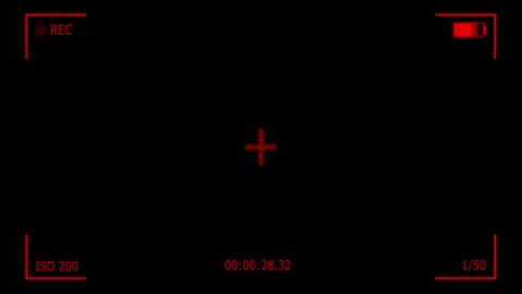 Video Camera Frame Viewfinder Overlay on transparent background,  Recording Scre Video stock 306529737