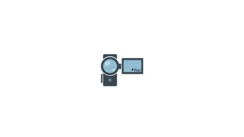 Video Camera icon animation for video motion graphics Stock Footage 202200258