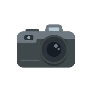 Video camera icon flat isolated Stock Illustration
