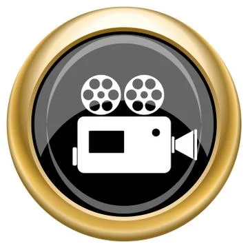 Video camera icon 스톡 일러스트