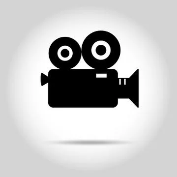 Video camera icon Illustrazione stock