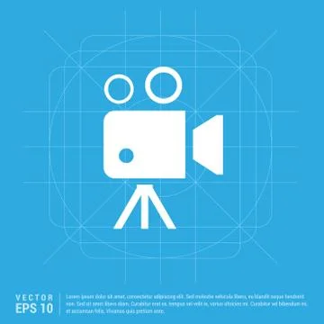 Video camera icon Stock Illustration