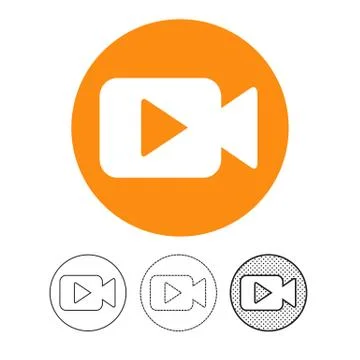Video camera icon Stock Illustration