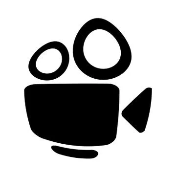 Video camera icon. Stock Illustration