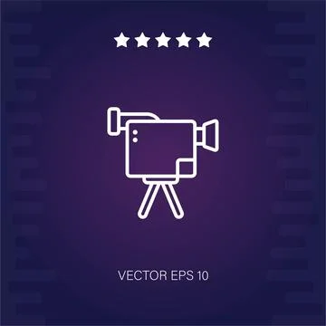 Video camera  icon Stock Illustration