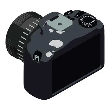 Video camera icon, isometric style Stock Illustration