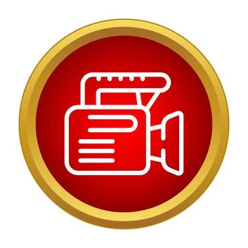 Video camera icon recording media producing content Stock-Illustration