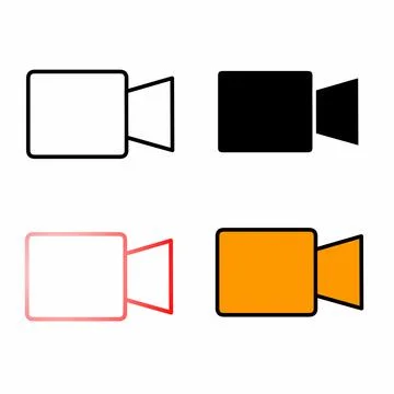 Video camera icon vector design Stock Illustration