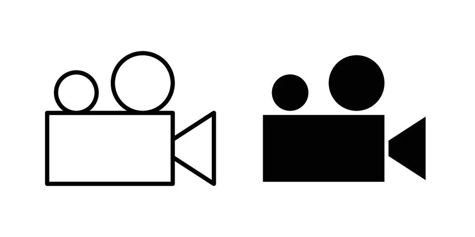 Video camera icon vector design illustrations 스톡 일러스트