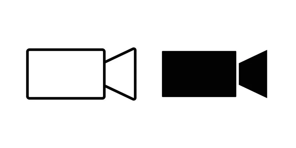 Video camera icon vector editable eps10 Stock Illustration