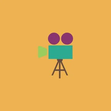 Video camera icon vector Stock Illustration