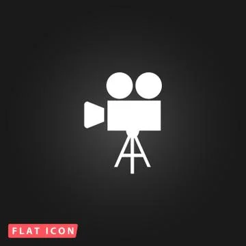 Video camera icon vector Stock Illustration