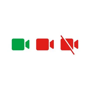 Video camera icon. Vector illustration. Flat design style eps 10. Stock Illustration