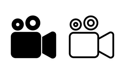 Video camera icon vector. Video Camera. Camera Icons. Movie Sign. Cinema Stock Illustration