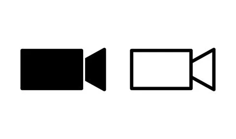 Video camera icon vector. Video Camera. Camera Icons. Movie Sign. Cinema Stock Illustration